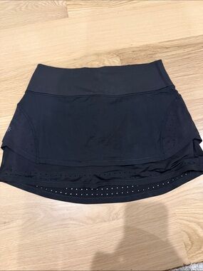 Athleta Black Layered Athletic Skort